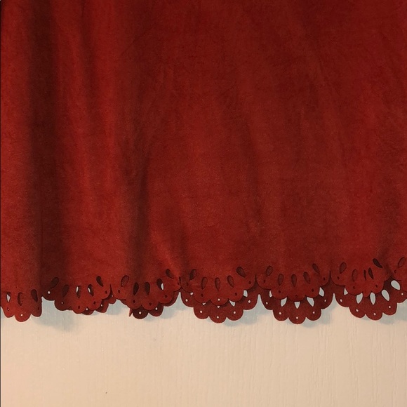 Suede Rust Orange/Red shirt - Picture 2 of 3